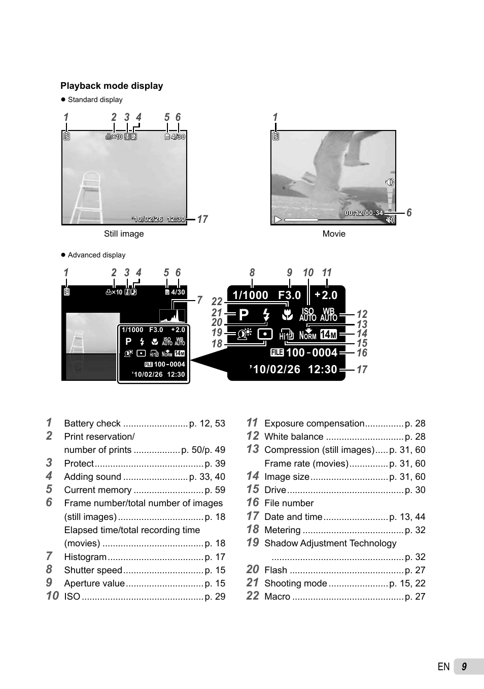 Olympus STYLUS 7030 User Manual | Page 9 / 73