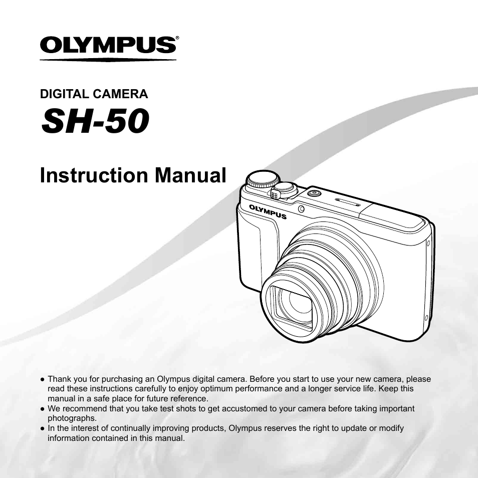 Olympus SH-50 iHS User Manual | 88 pages