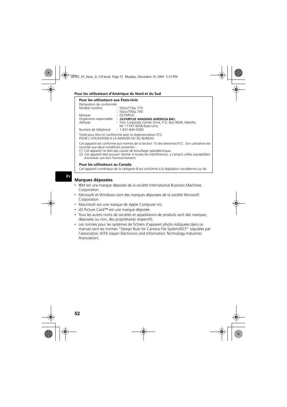 Olympus STYLUS 700 User Manual | Page 52 / 84