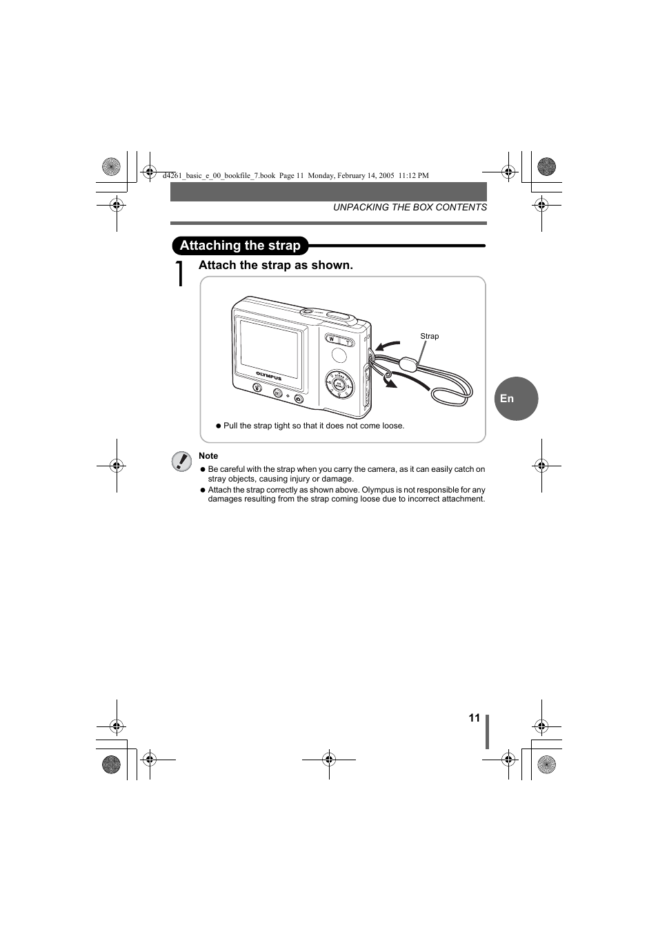 Olympus D-630 Zoom User Manual | Page 11 / 100