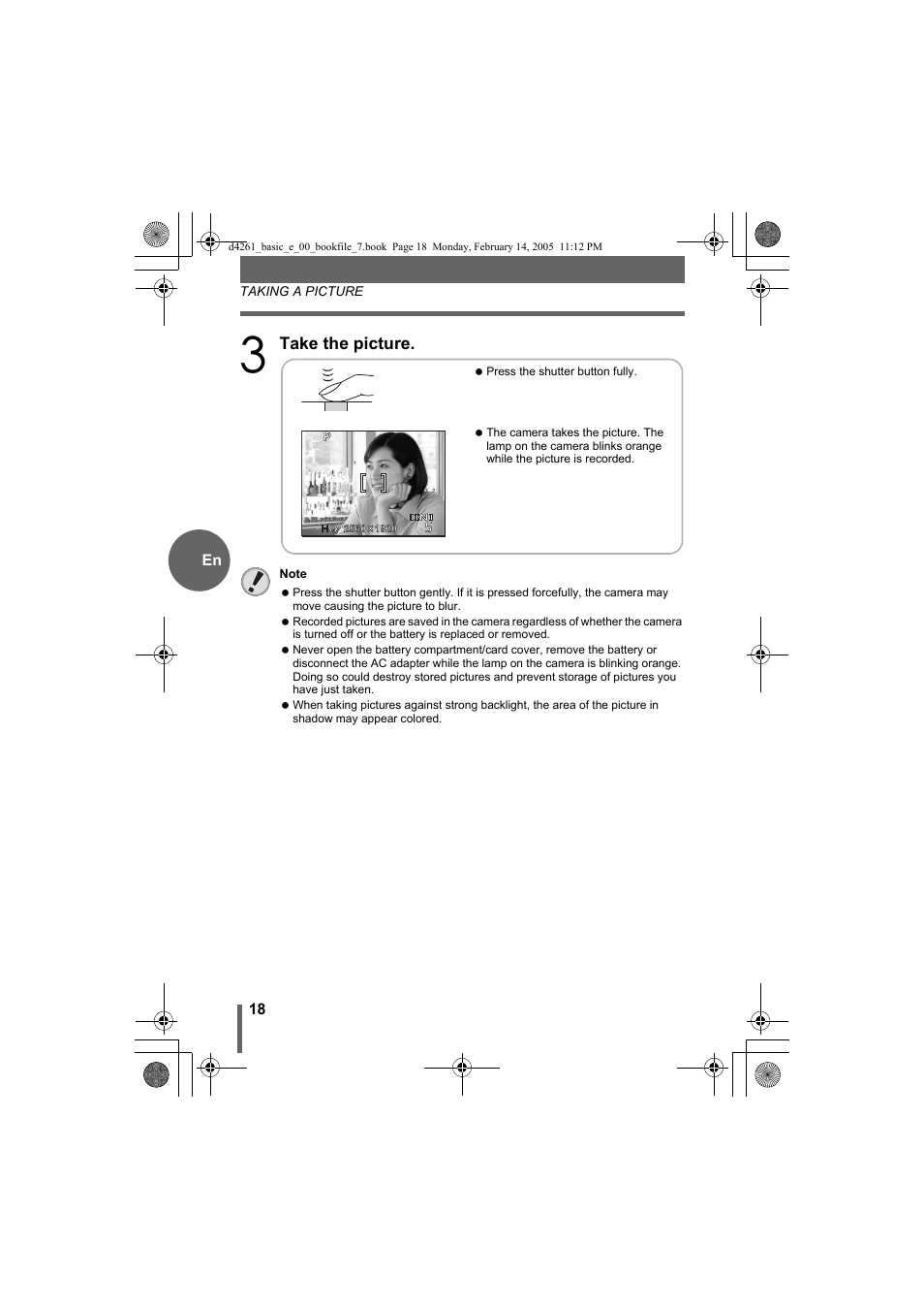 Olympus D-630 Zoom User Manual | Page 18 / 100