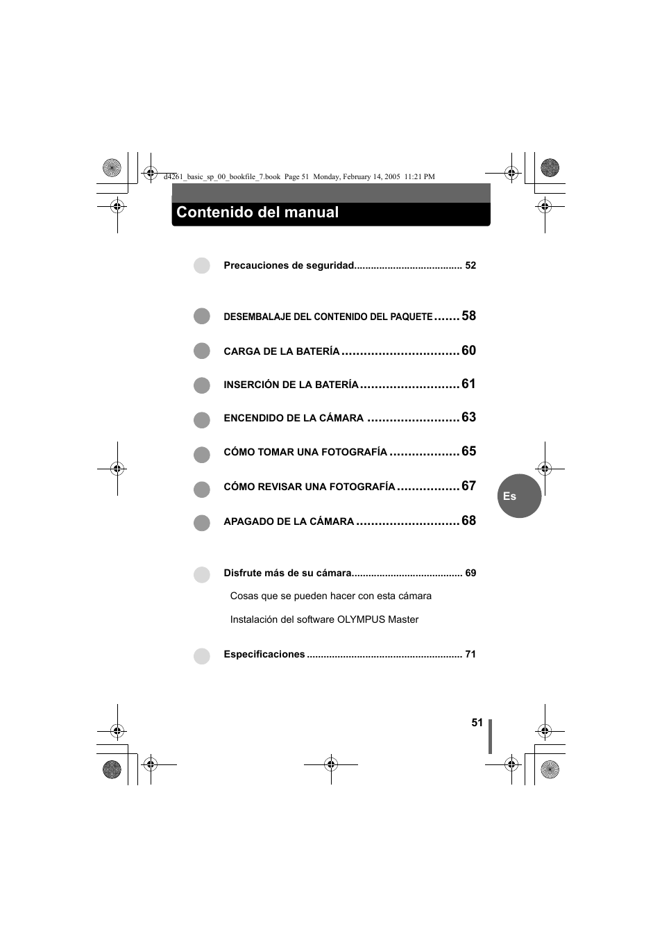 Olympus D-630 Zoom User Manual | Page 51 / 100