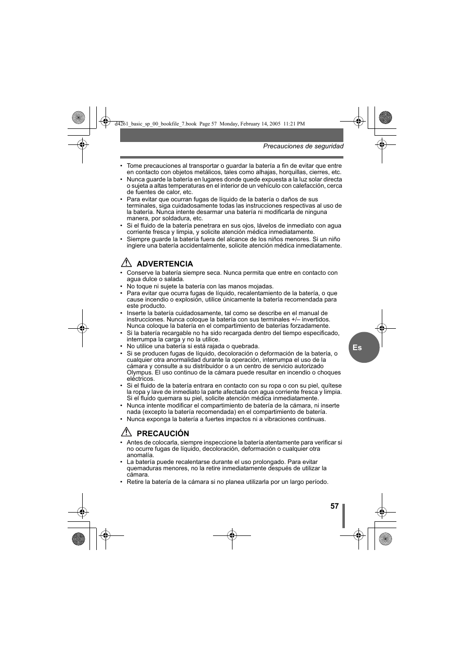 Olympus D-630 Zoom User Manual | Page 57 / 100