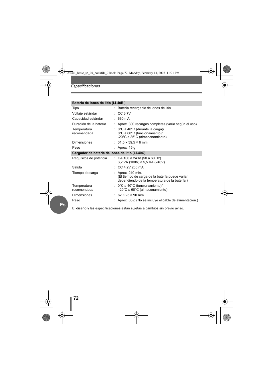 Olympus D-630 Zoom User Manual | Page 72 / 100