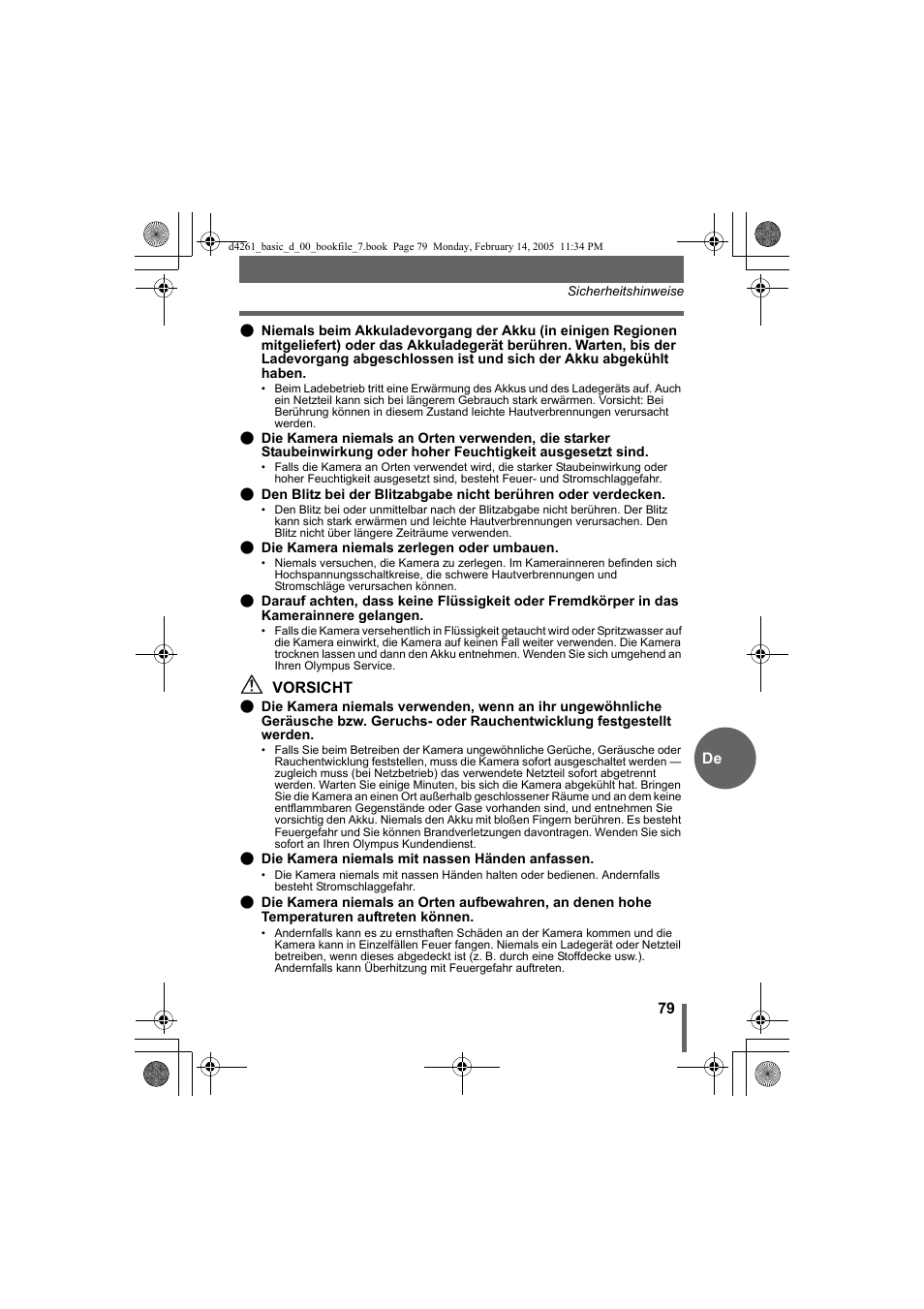 Olympus D-630 Zoom User Manual | Page 79 / 100