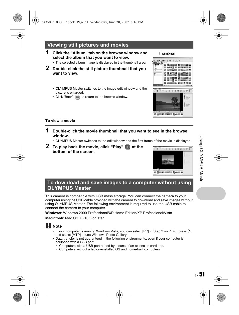 Olympus STYLUS 820 User Manual | Page 51 / 84