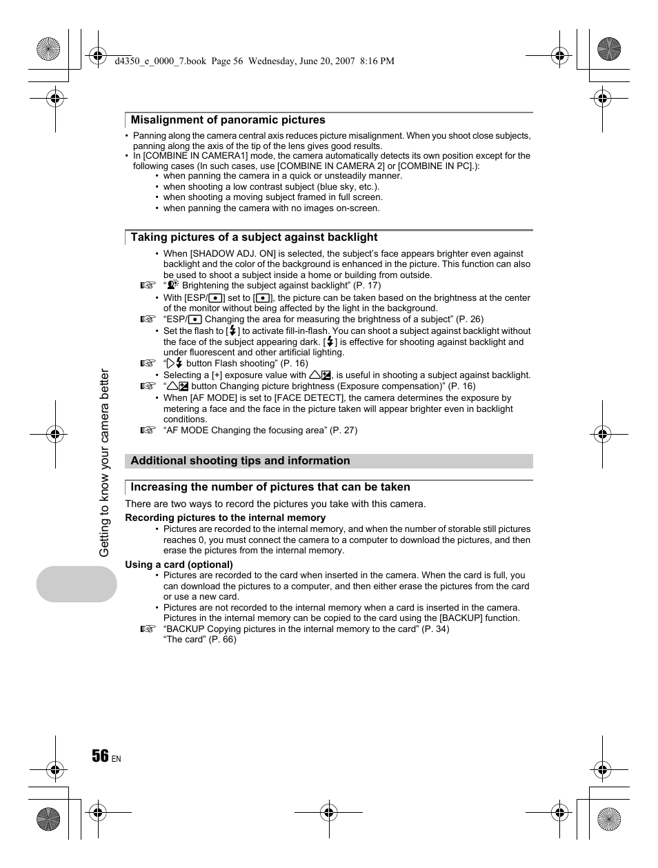 Olympus STYLUS 820 User Manual | Page 56 / 84