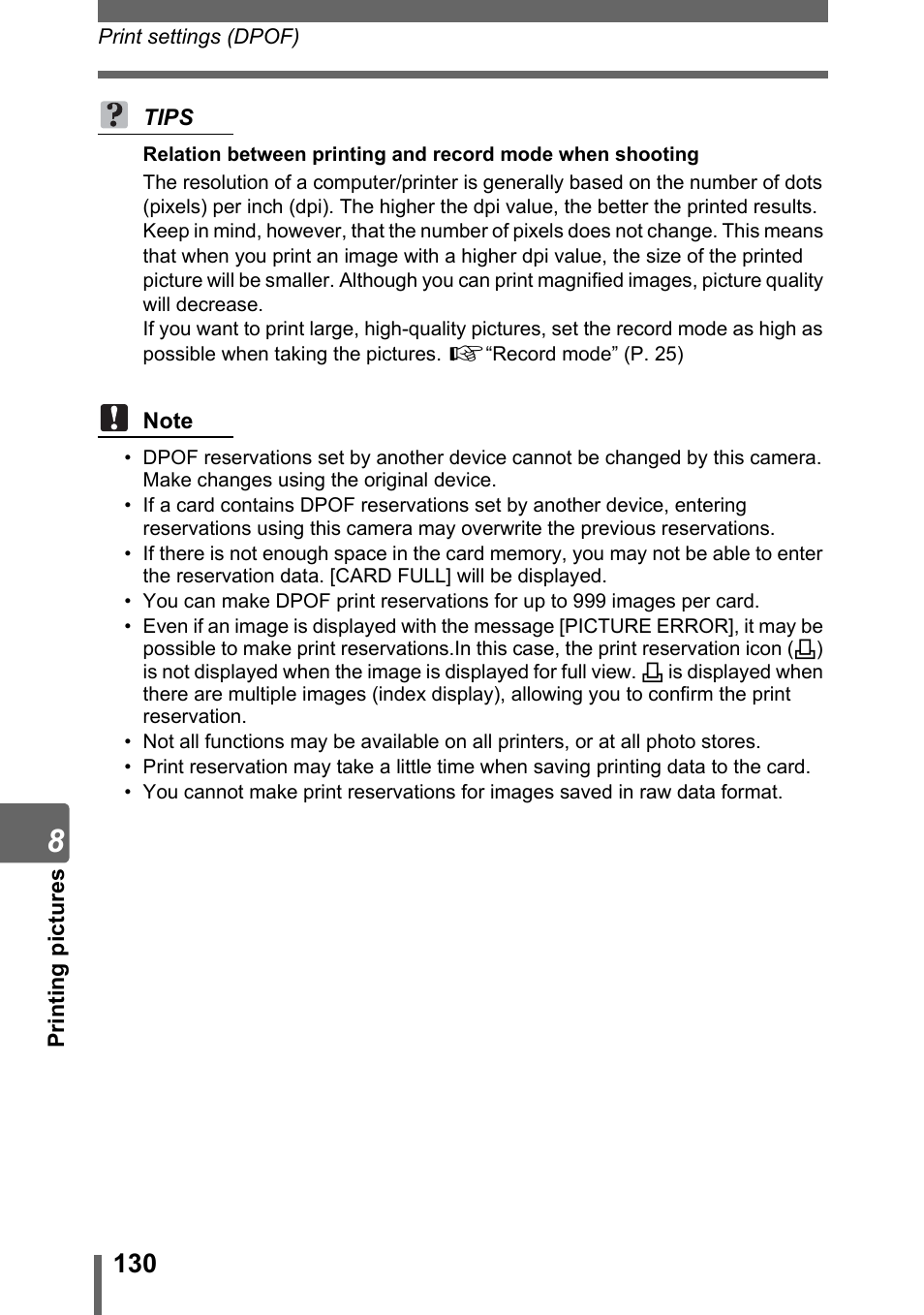 Olympus SP-500 UZ User Manual | Page 130 / 189