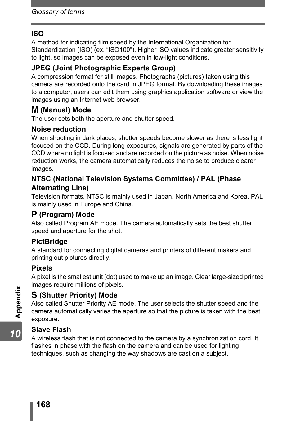 Olympus SP-500 UZ User Manual | Page 168 / 189