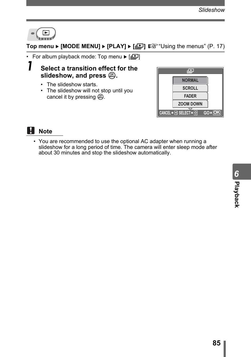 Olympus SP-500 UZ User Manual | Page 85 / 189