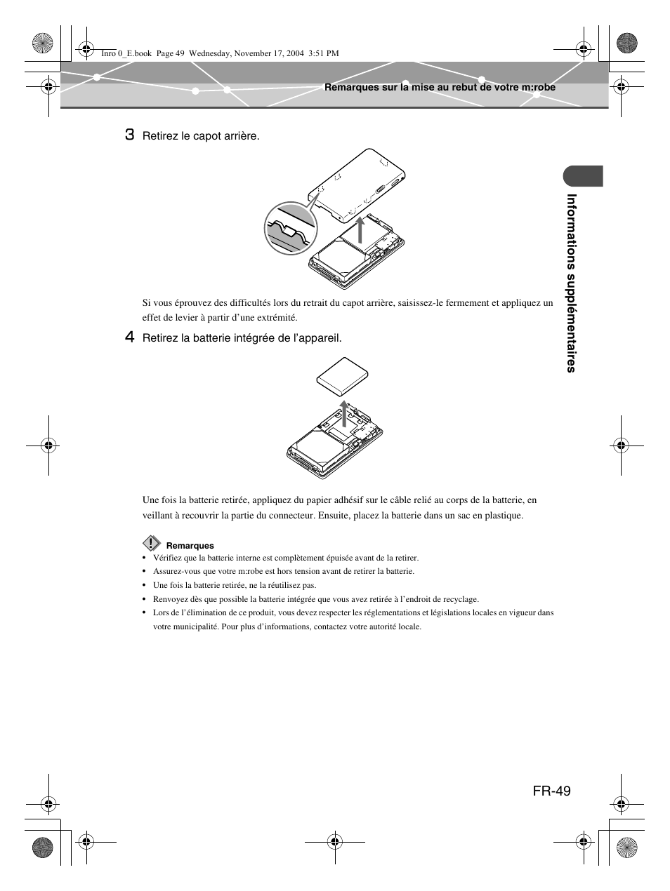 Fr-49 | Olympus mrobe 100 User Manual | Page 107 / 180
