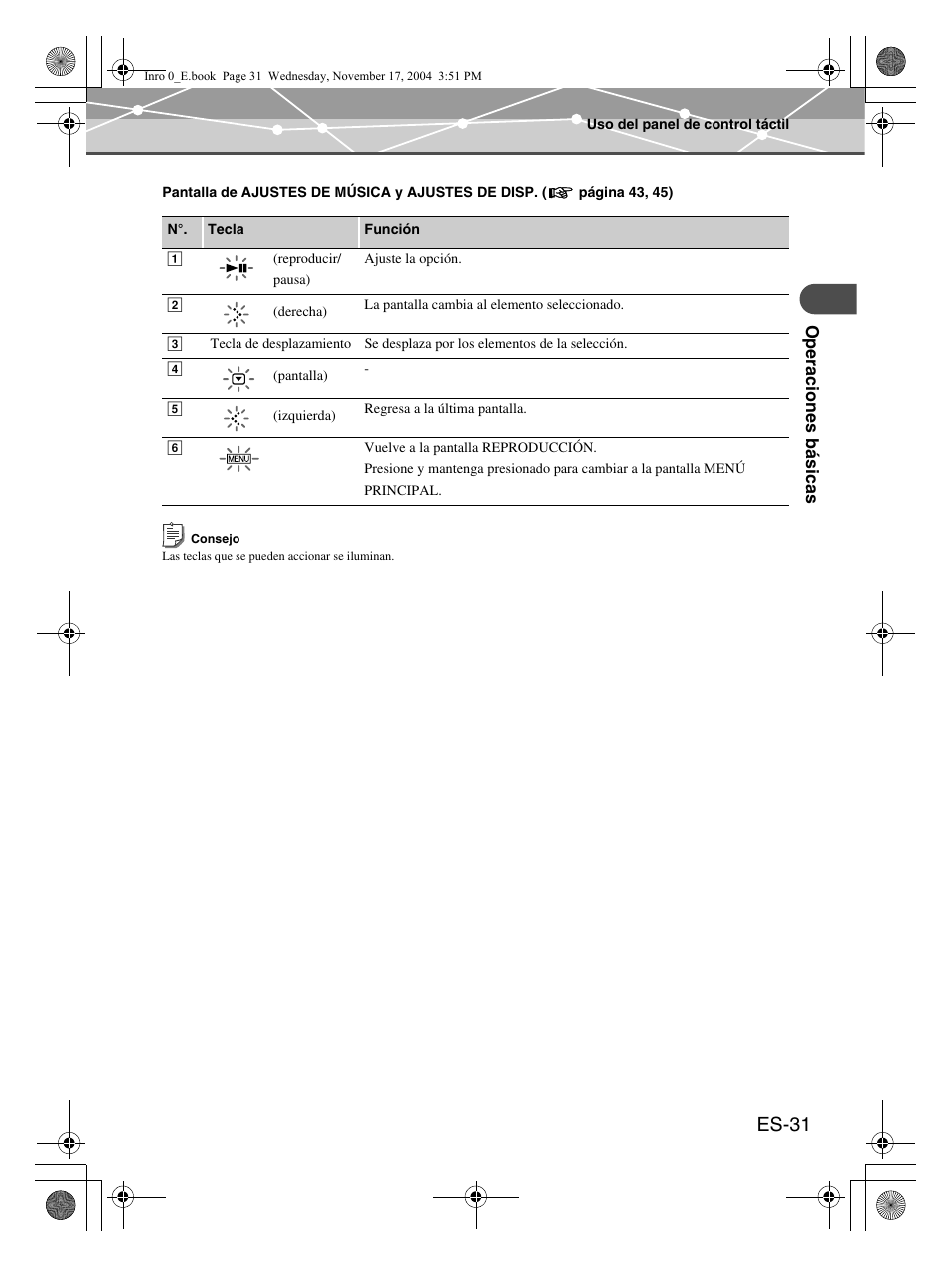 Es-31 | Olympus mrobe 100 User Manual | Page 147 / 180