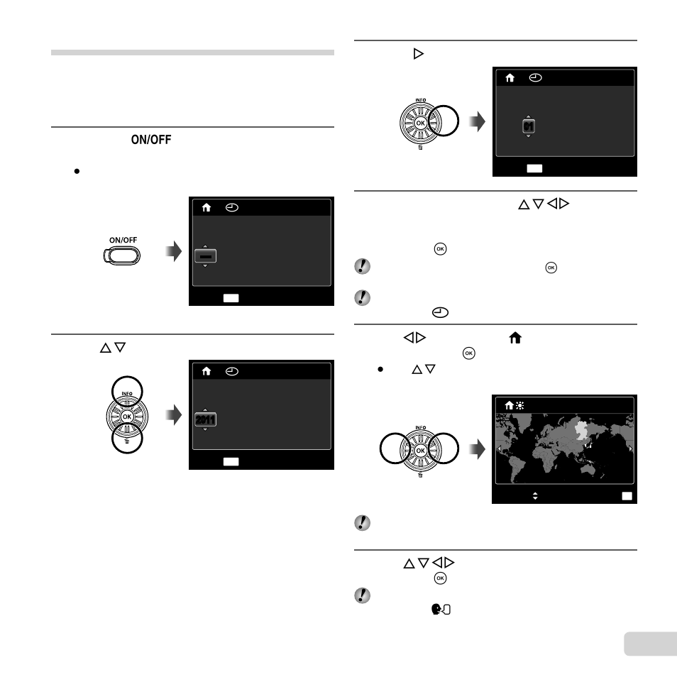 15 en, Date, time, time zone, and language | Olympus SZ-11 User Manual | Page 15 / 80