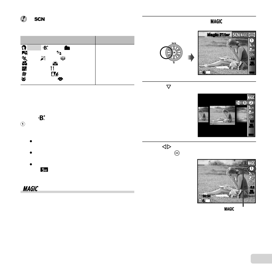 25 en, Shooting with special effects ( p mode), Using using v v (beauty) (beauty) | Olympus SZ-11 User Manual | Page 25 / 80