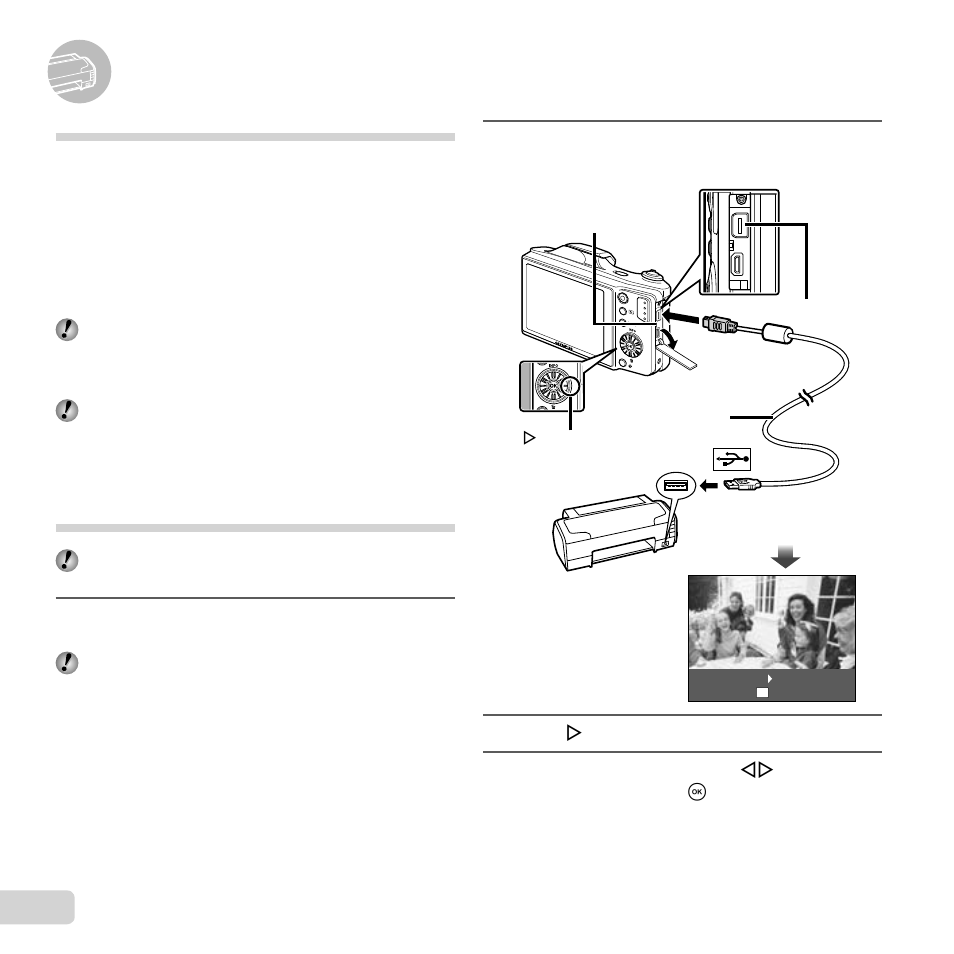 Printing, 52 en, Direct printing (pictbridge | Olympus SZ-11 User Manual | Page 52 / 80