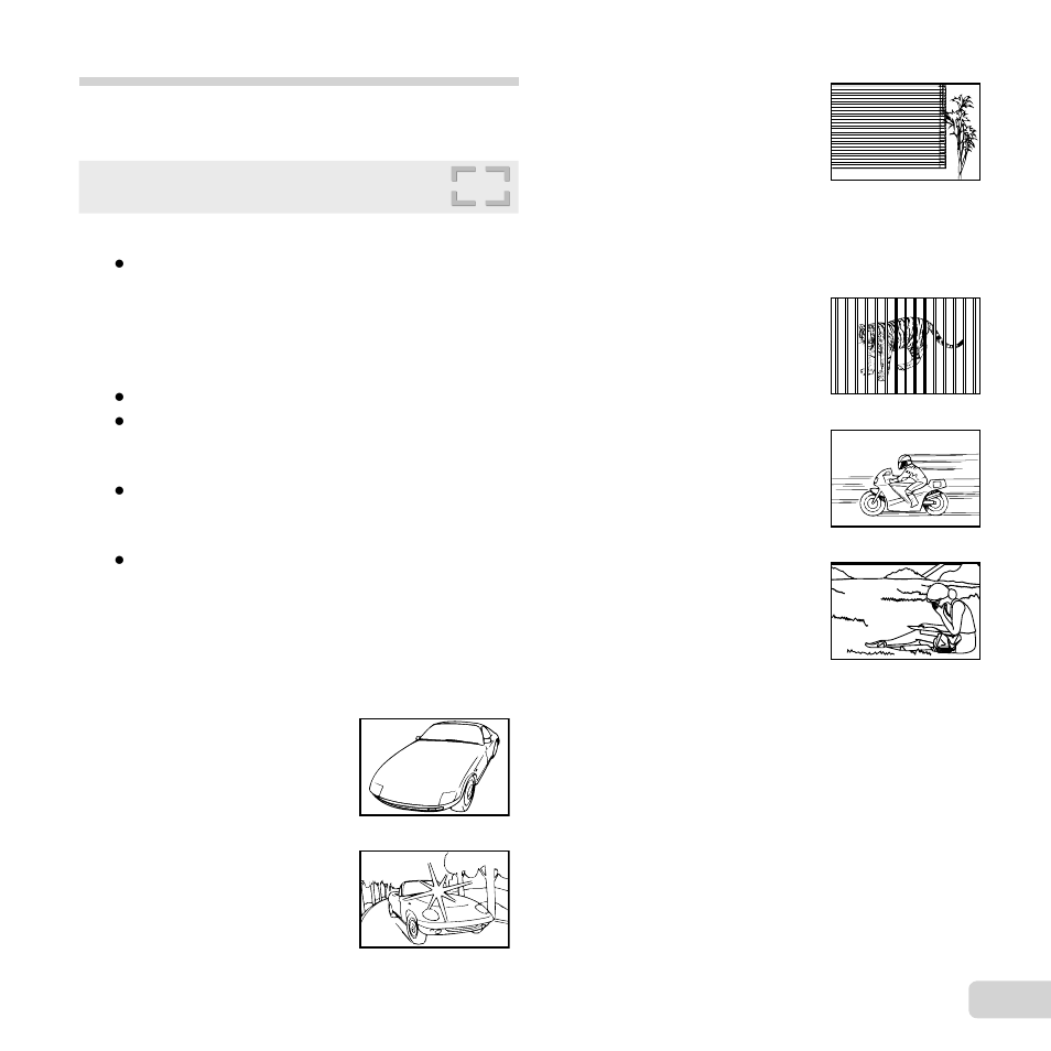 59 en, Shooting tips, Focusing | Olympus SZ-11 User Manual | Page 59 / 80