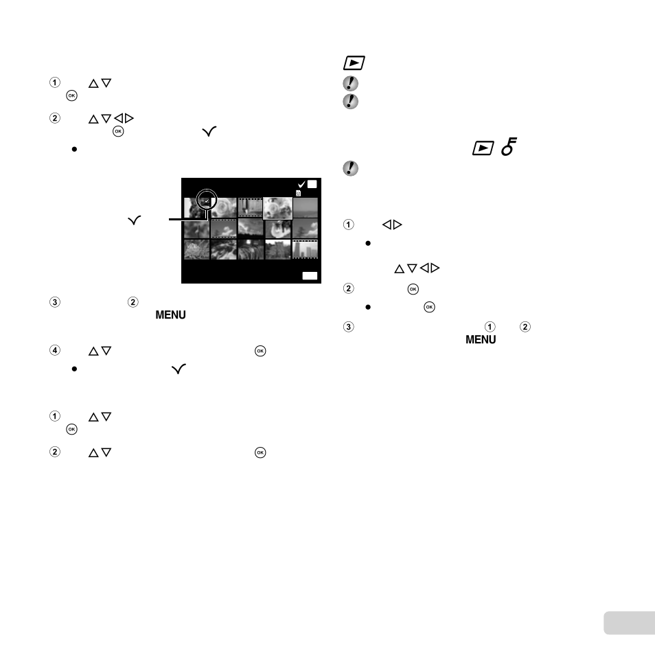 35 en, Saving print settings to the image data, Protecting images | Protecting images q q [ [ r r | Olympus SP-820UZ iHS User Manual | Page 35 / 76