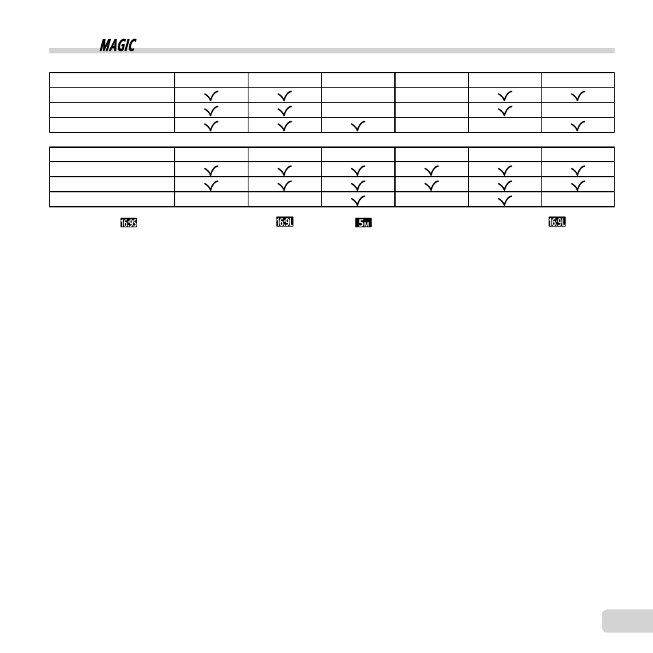 59 en, List of p settings | Olympus SP-820UZ iHS User Manual | Page 59 / 76