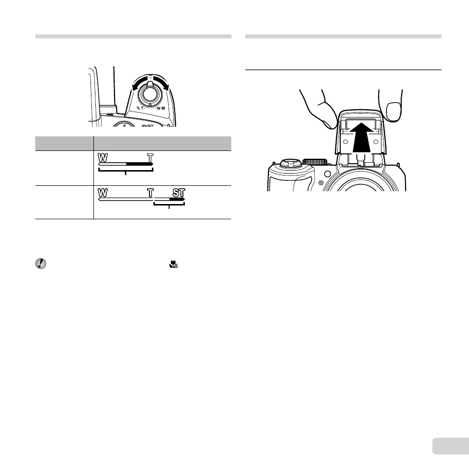 Using the zoom, Using the fl ash | Olympus SP-820UZ iHS User Manual | Page 9 / 76