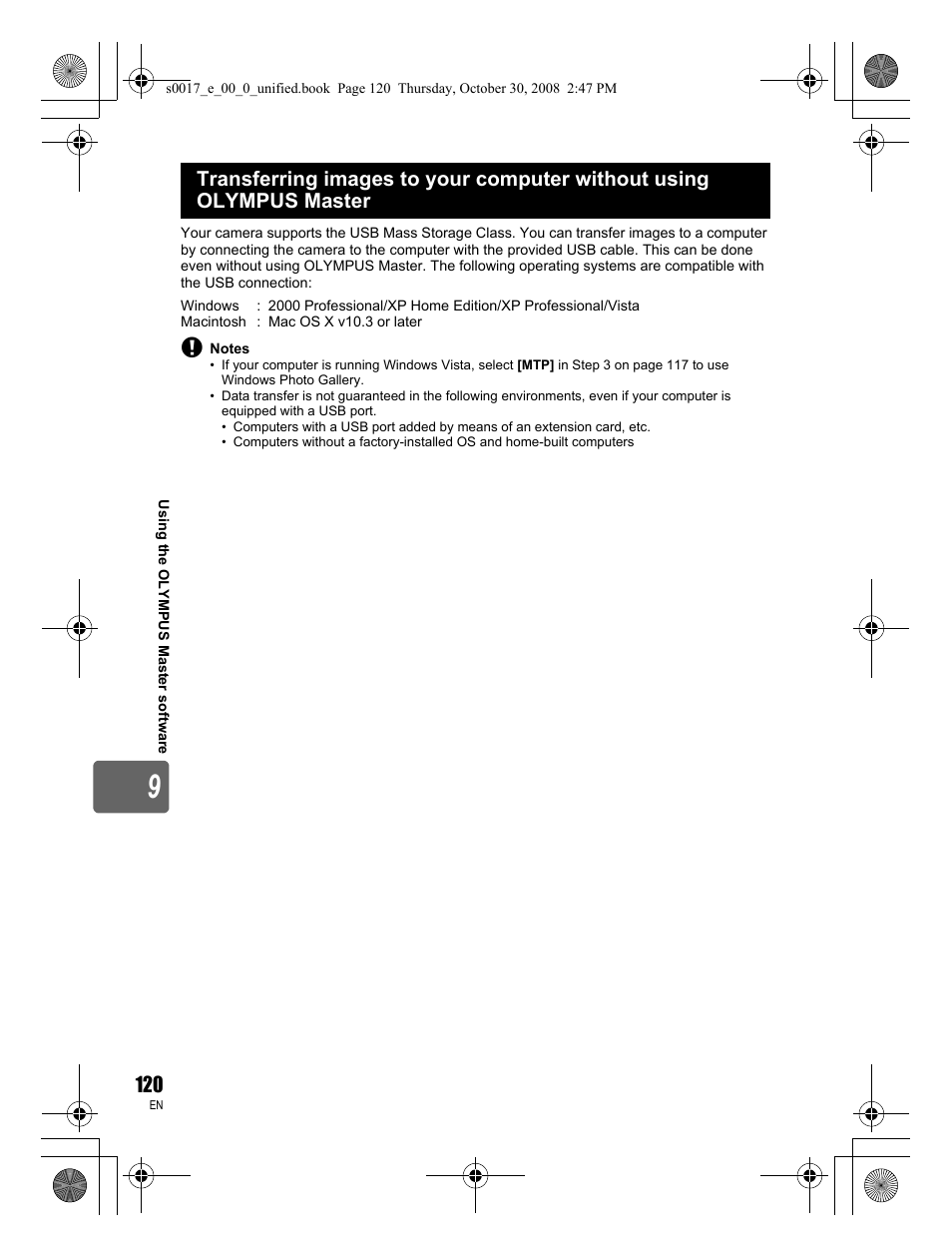 Olympus E-30 User Manual | Page 120 / 156