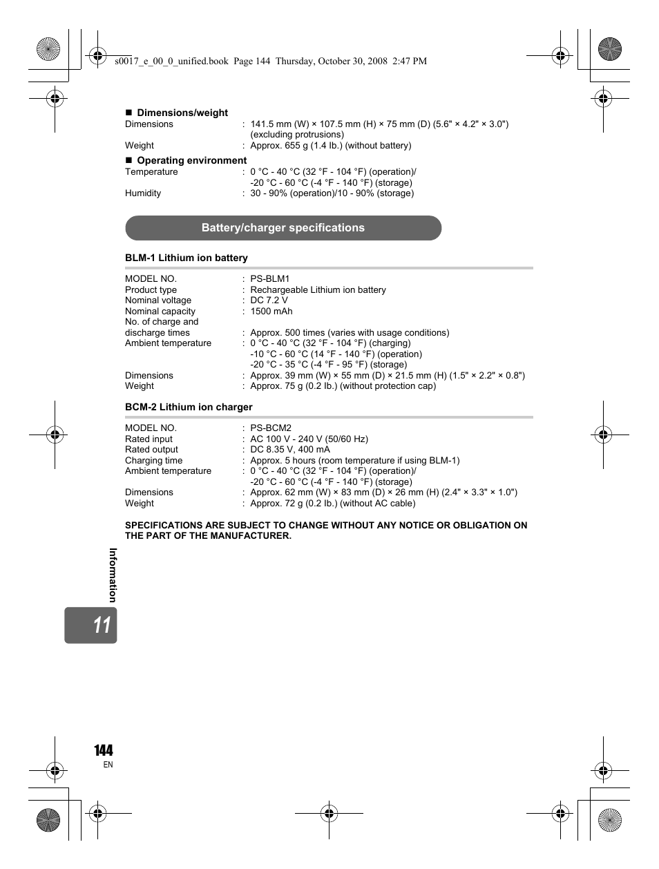 Olympus E-30 User Manual | Page 144 / 156