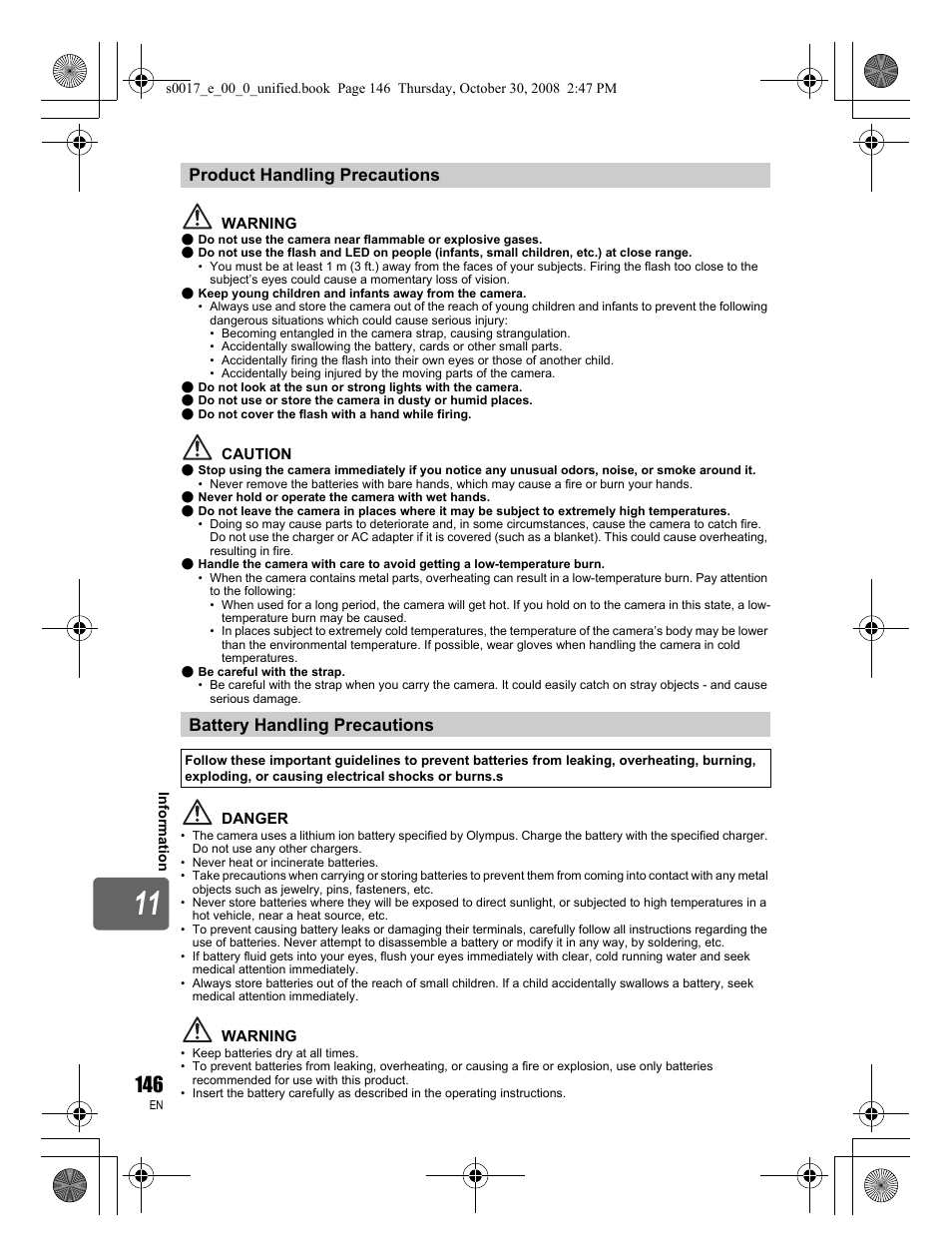 Olympus E-30 User Manual | Page 146 / 156
