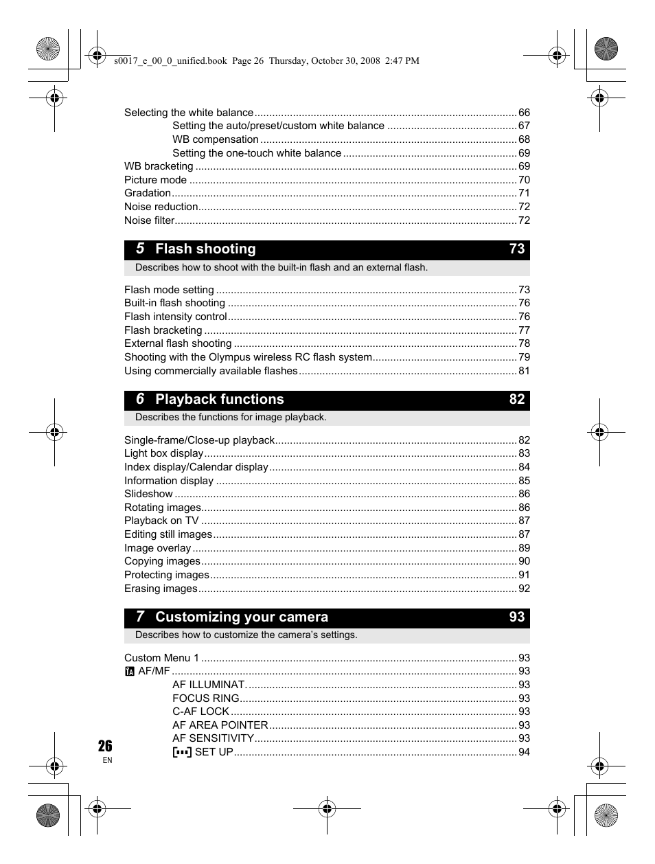 Olympus E-30 User Manual | Page 26 / 156