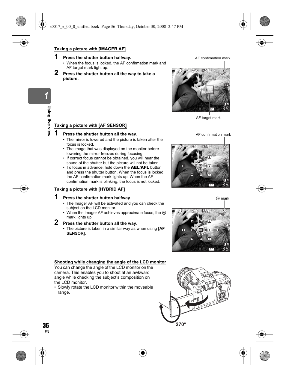 Olympus E-30 User Manual | Page 36 / 156