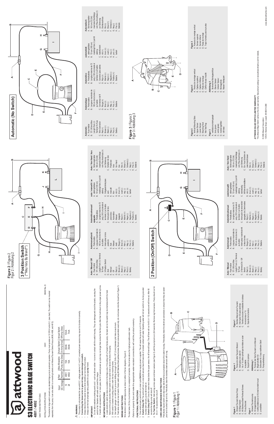 Attwood 4802 User Manual | 2 pages