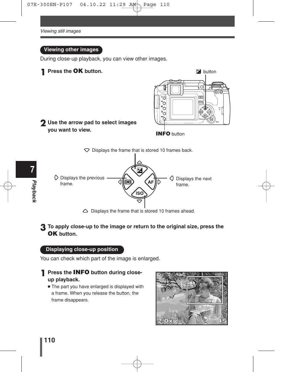 Olympus EVOLT E-300 User Manual | Page 110 / 212