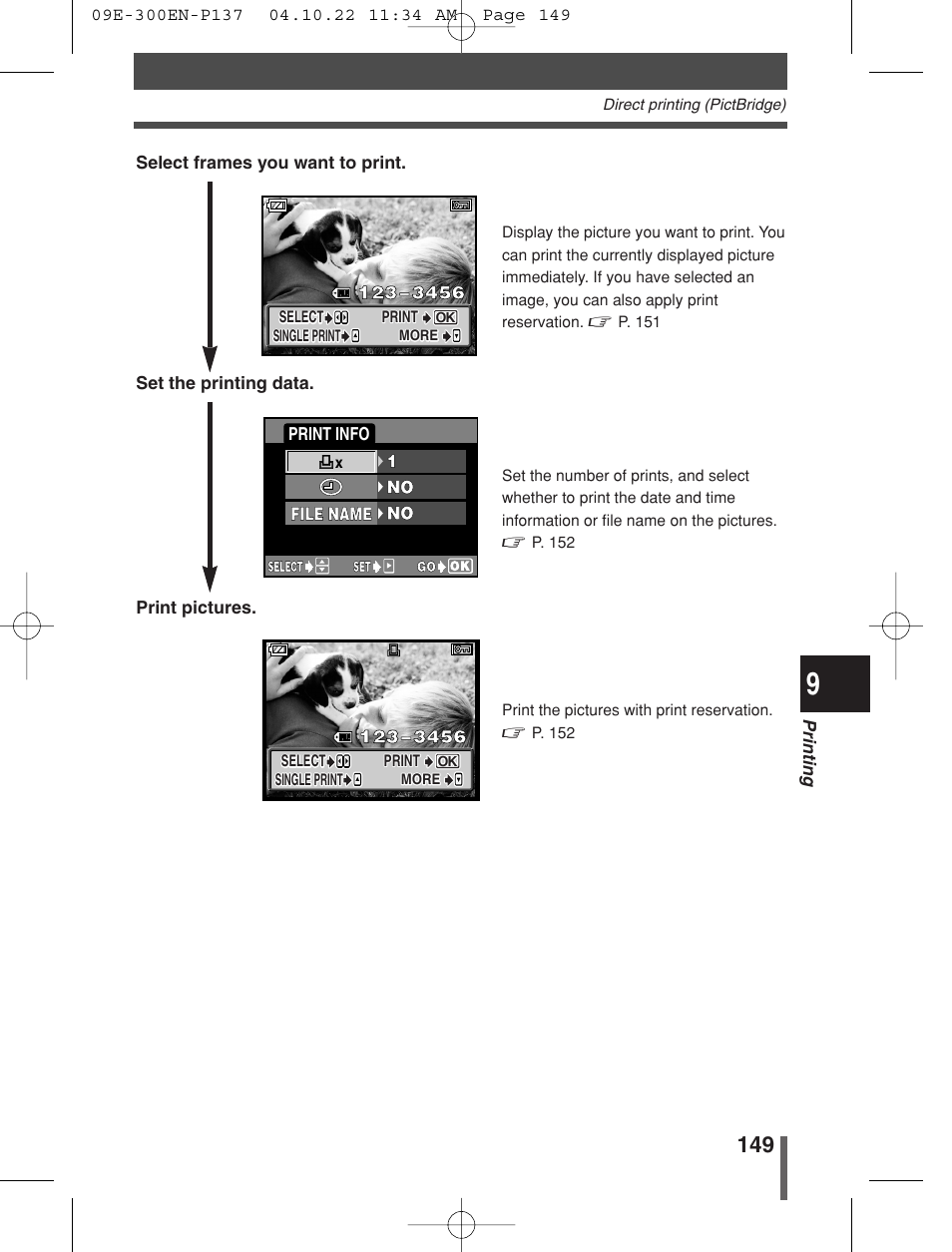 Olympus EVOLT E-300 User Manual | Page 149 / 212