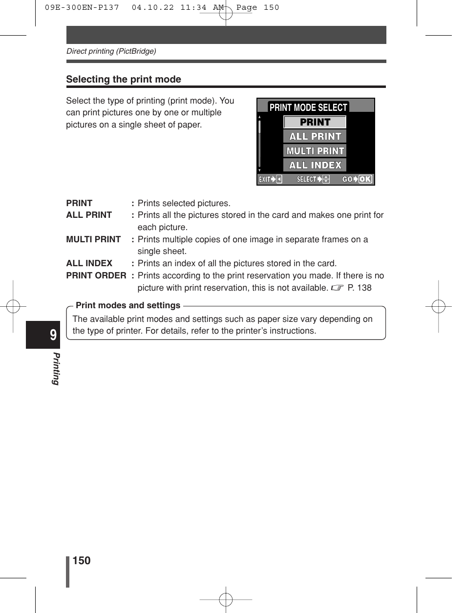 Olympus EVOLT E-300 User Manual | Page 150 / 212