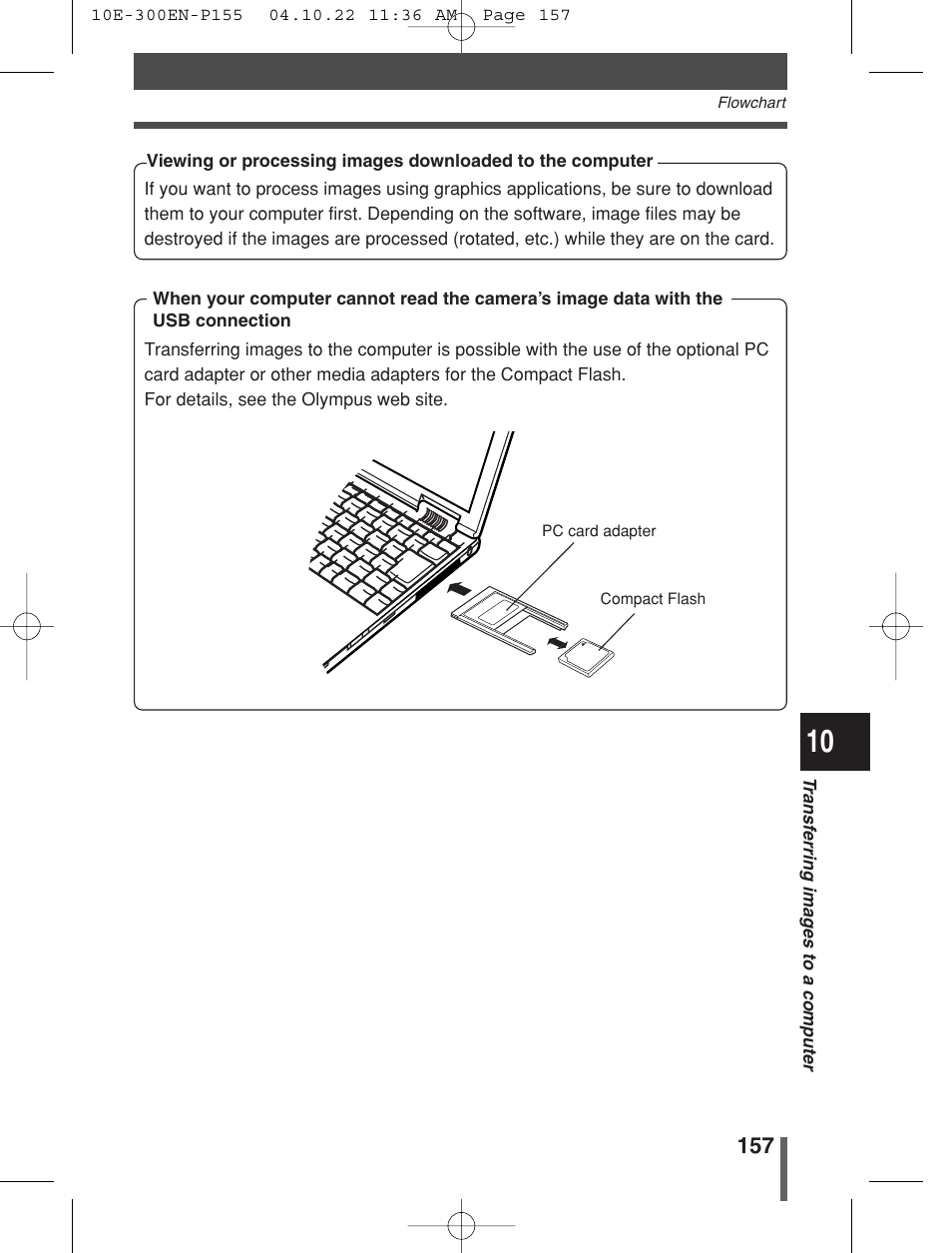 Olympus EVOLT E-300 User Manual | Page 157 / 212