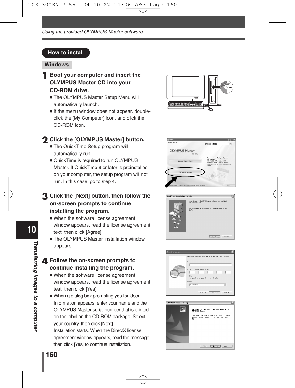 Olympus EVOLT E-300 User Manual | Page 160 / 212