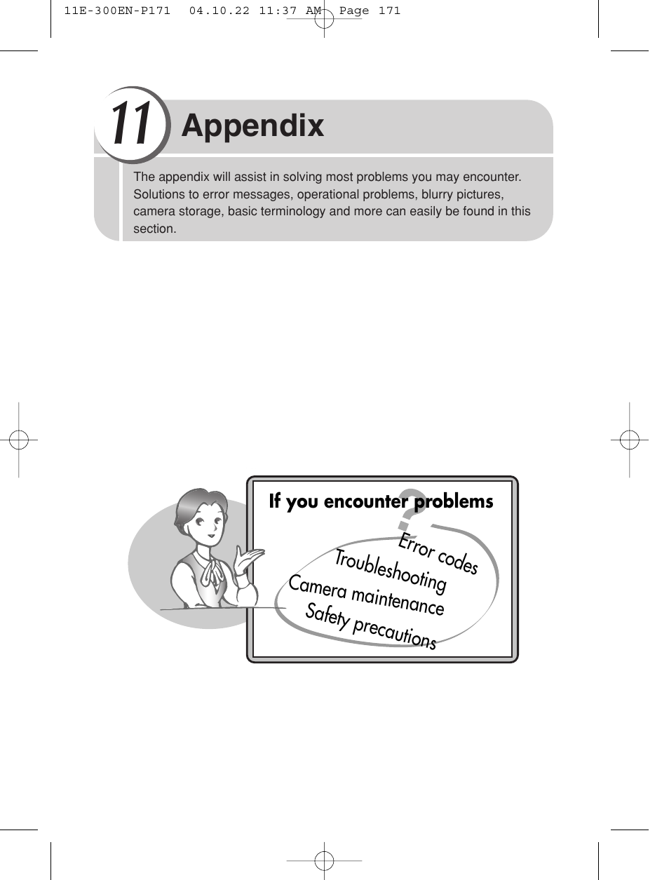 Appendix | Olympus EVOLT E-300 User Manual | Page 171 / 212