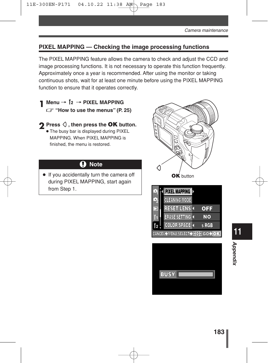 Olympus EVOLT E-300 User Manual | Page 183 / 212