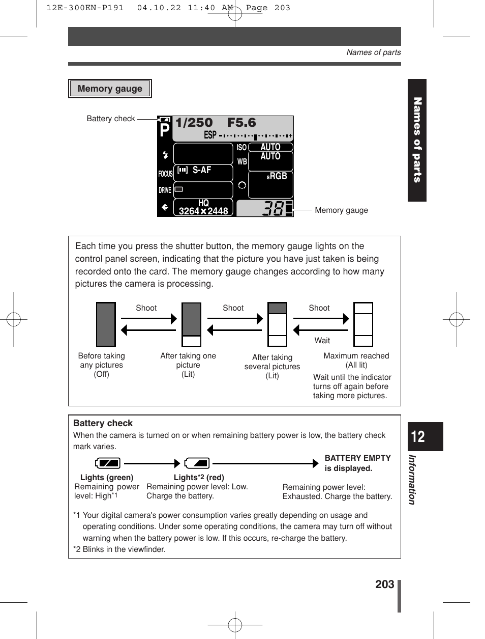 Olympus EVOLT E-300 User Manual | Page 203 / 212