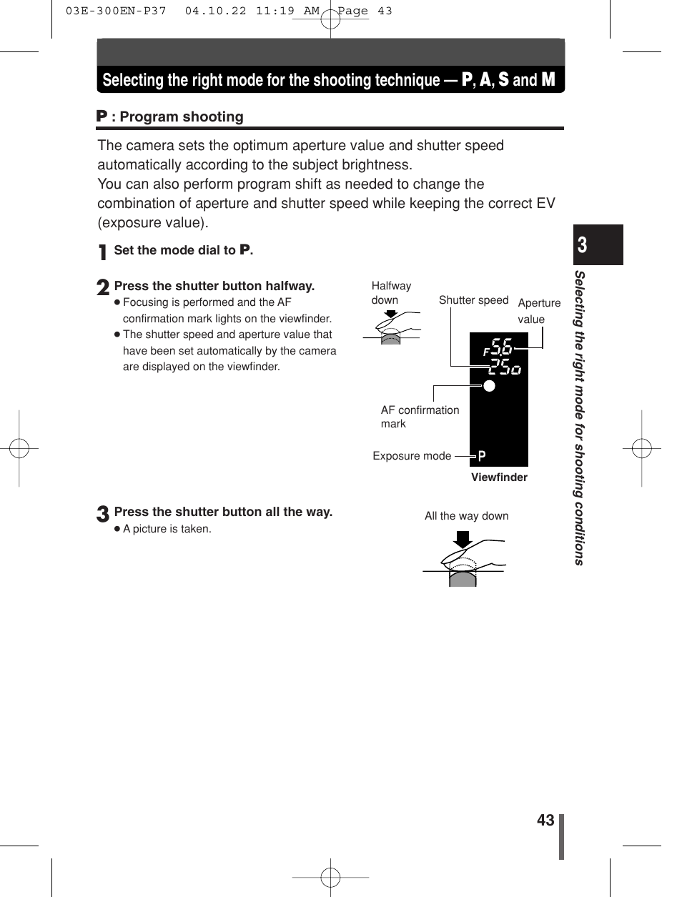Olympus EVOLT E-300 User Manual | Page 43 / 212