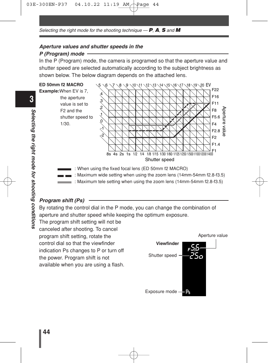 Olympus EVOLT E-300 User Manual | Page 44 / 212