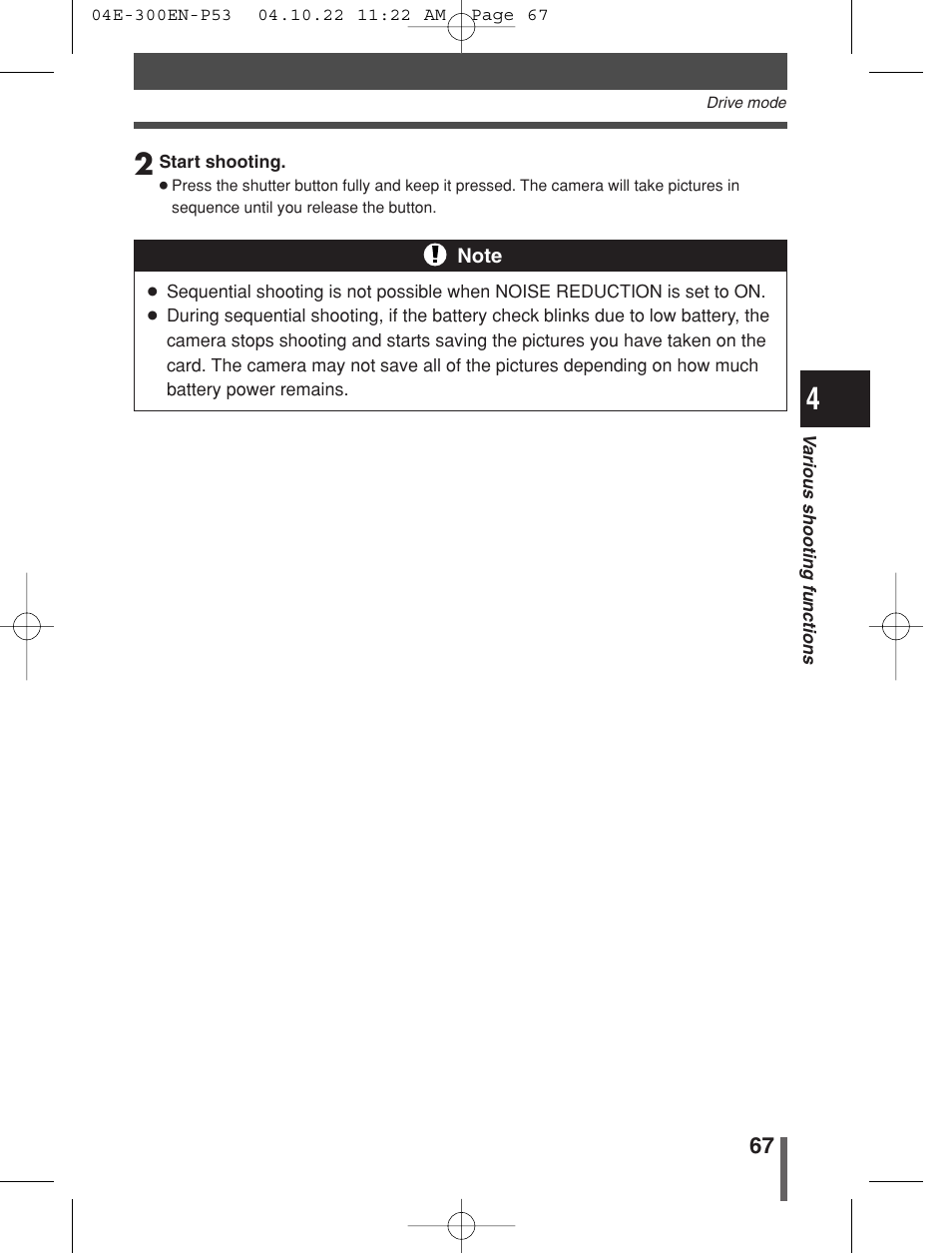 Olympus EVOLT E-300 User Manual | Page 67 / 212