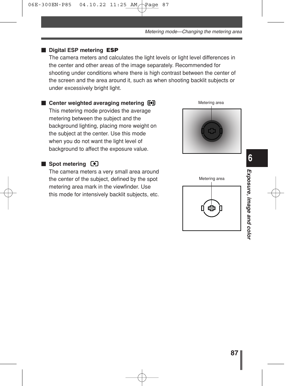 Olympus EVOLT E-300 User Manual | Page 87 / 212
