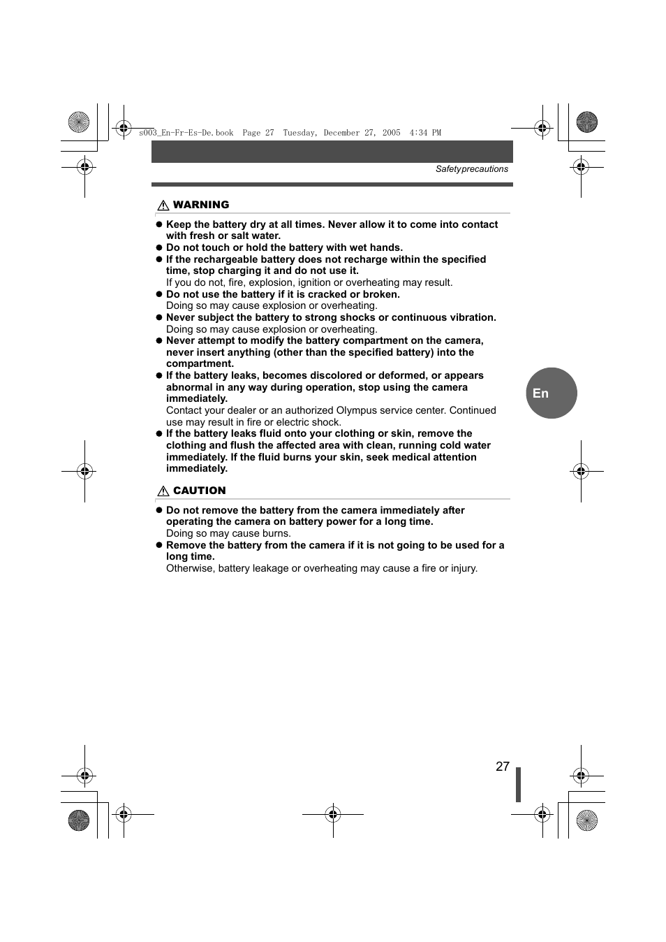 Olympus EVOLT E-330 User Manual | Page 27 / 116