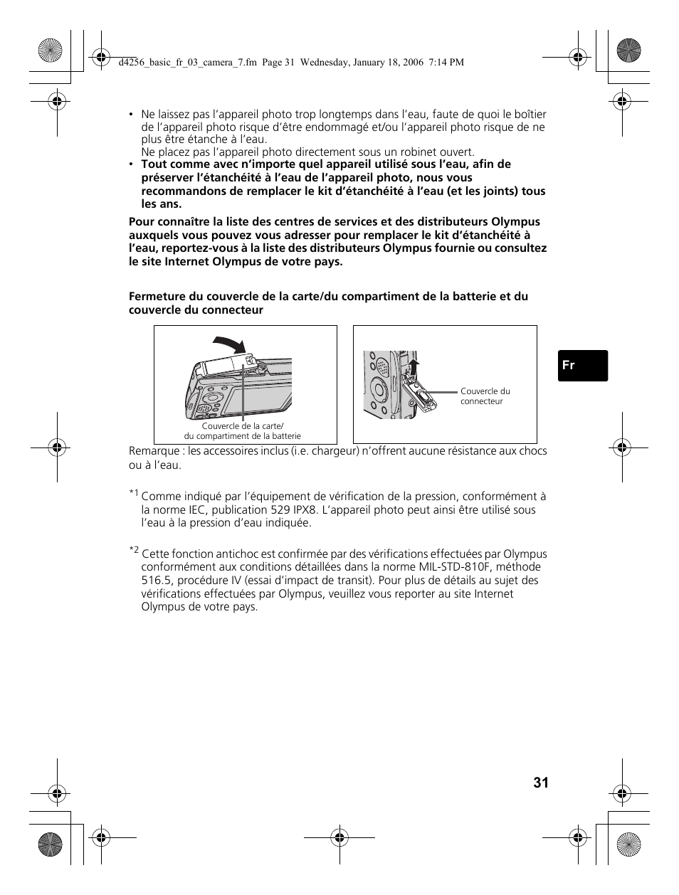 Olympus Stylus 720 SW User Manual | Page 31 / 84