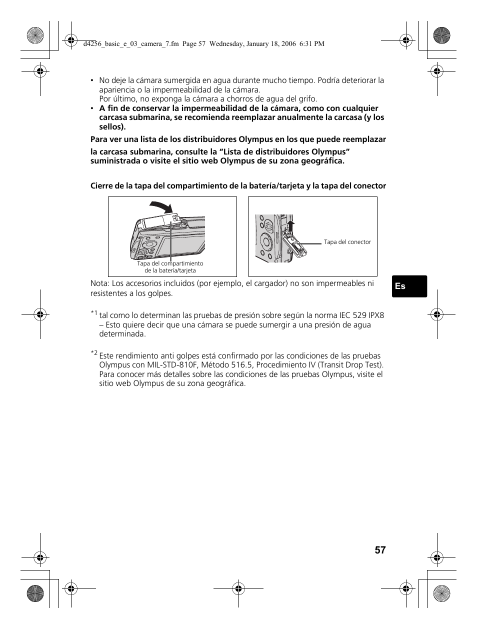 Olympus Stylus 720 SW User Manual | Page 57 / 84