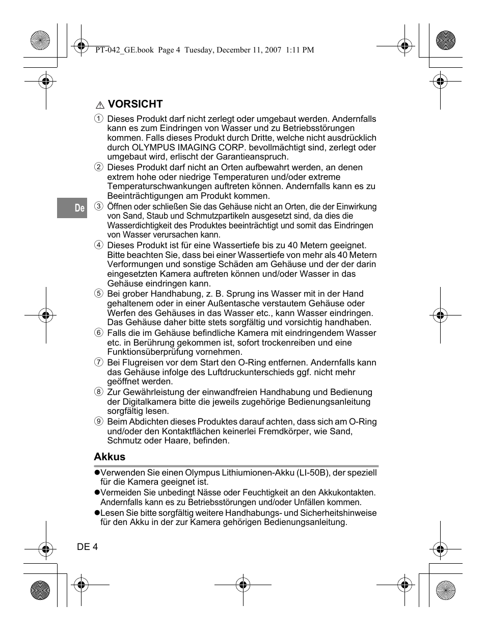 Olympus PT-042 User Manual | Page 118 / 268