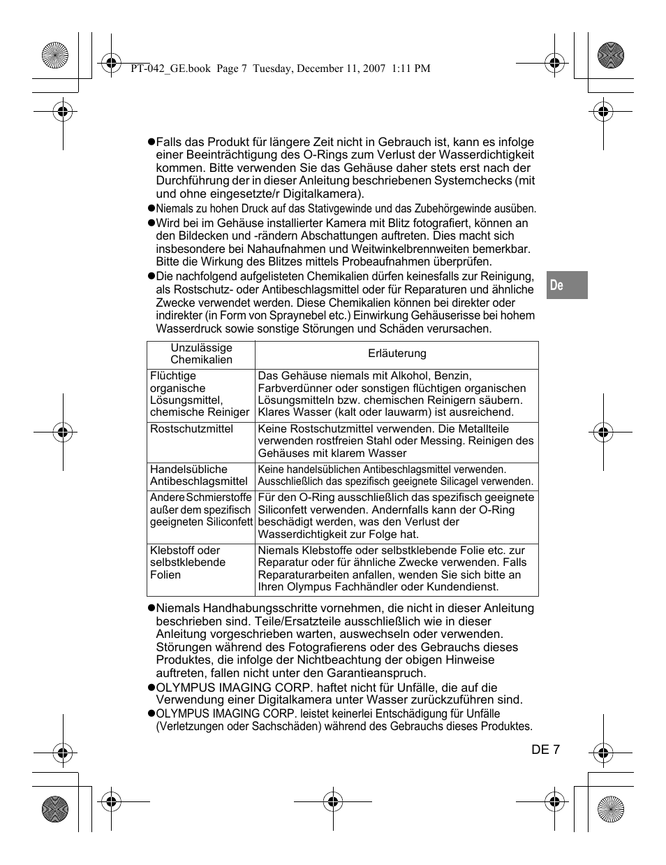 Olympus PT-042 User Manual | Page 121 / 268