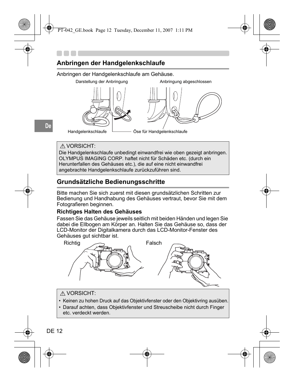 Olympus PT-042 User Manual | Page 126 / 268