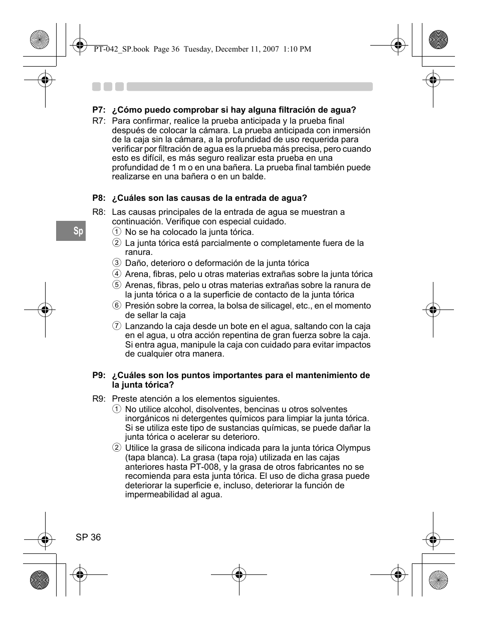 Olympus PT-042 User Manual | Page 188 / 268