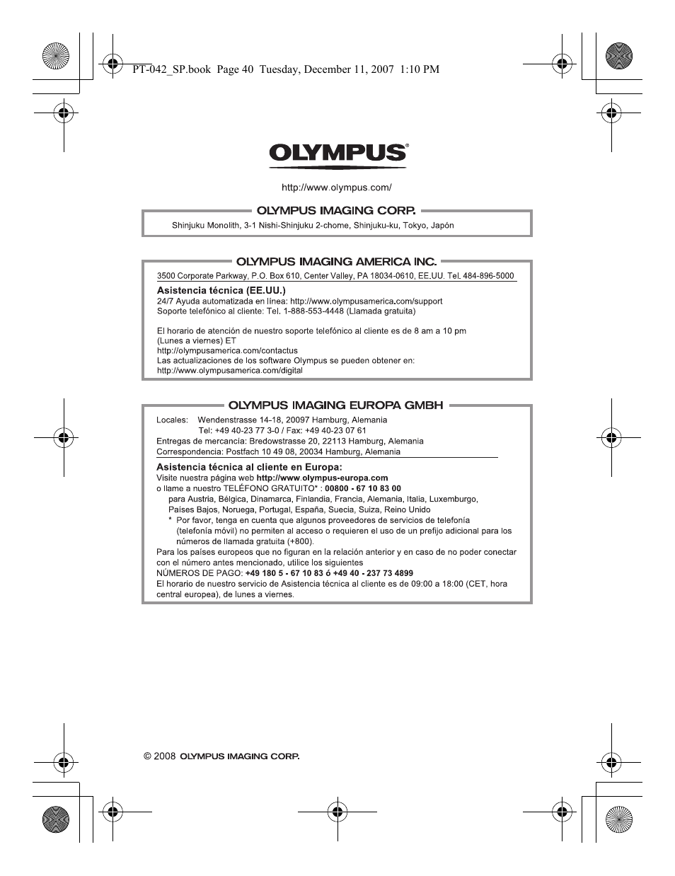 Olympus PT-042 User Manual | Page 191 / 268