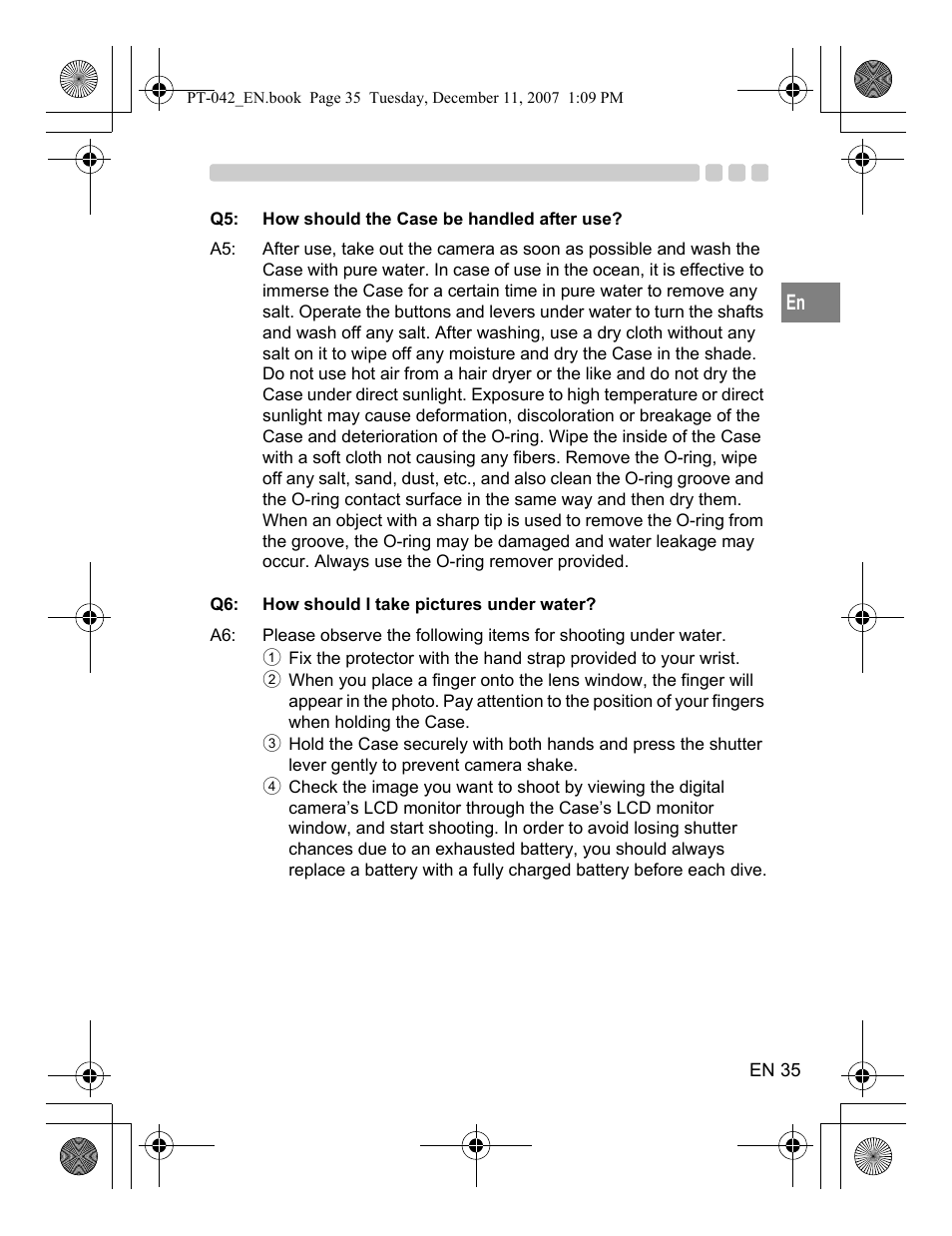 Olympus PT-042 User Manual | Page 73 / 268